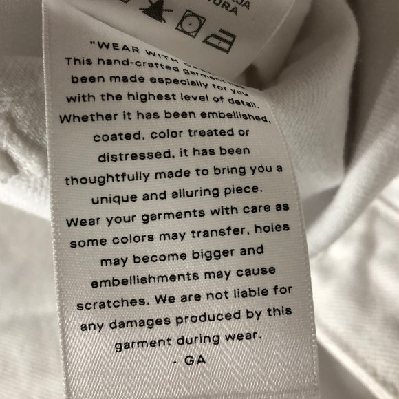 Good American Good Classic Boot Jeans High Rise Stretch Denim White NWT 6 / 28 - Picture 13 of 14